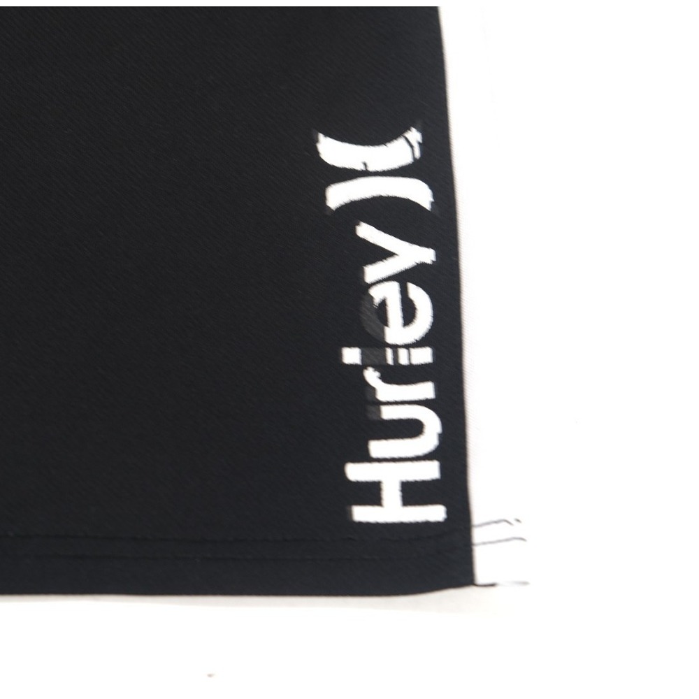 Hurley Shorts Kids XL Black Mesh Basketball Athletic Side Stripe Logo - Picture 2 of 8